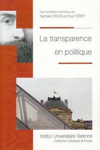 Image de LA TRANSPARENCE EN POLITIQUE
