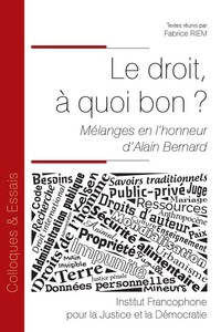 Image de Le droit, à quoi bon ?