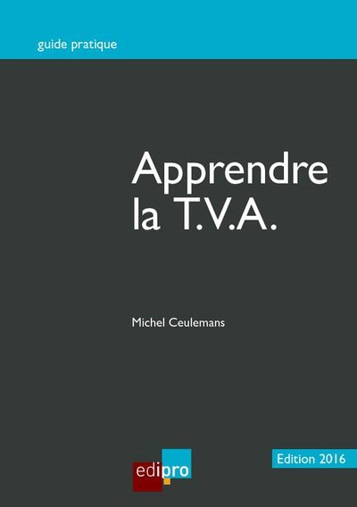 Image de APPRENDRE LA TVA 2016 - 13ÈME ÉDITION