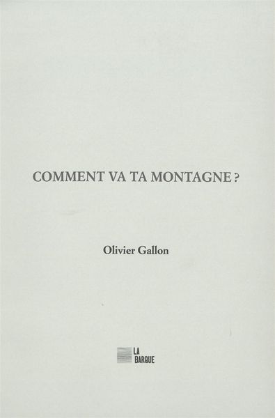 Image de Comment va ta montagne ?