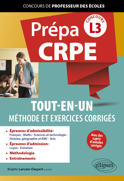 Picture of Prépa CRPE Tout-en-un. Méthode et exercices corrigés. L3