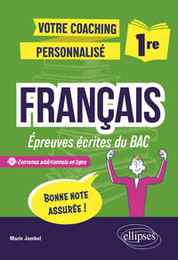 Picture of Français, Première. Epreuves écrites