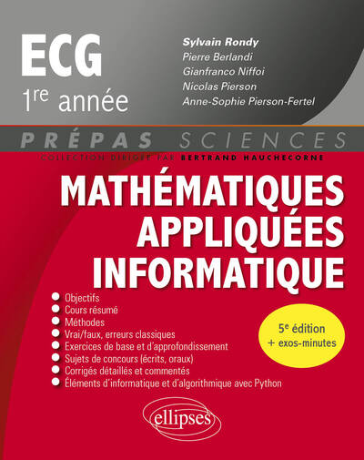 Image de Mathématiques appliquées - Informatique - prépas ECG 1re année