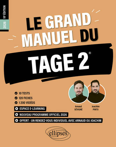 Image de Le Grand Manuel du TAGE 2