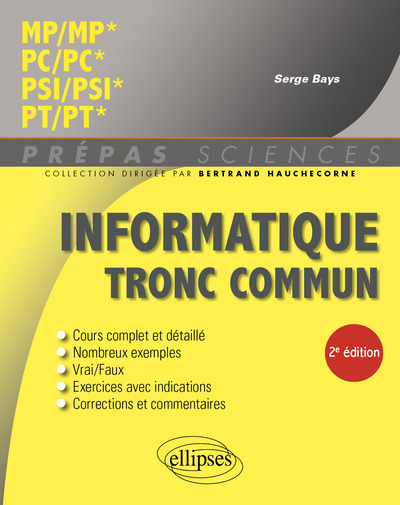 Picture of Informatique tronc commun - MP - PC - PSI - PT