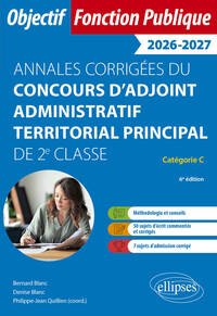 Picture of Annales corrigées du concours d’adjoint administratif territorial principal de 2e classe