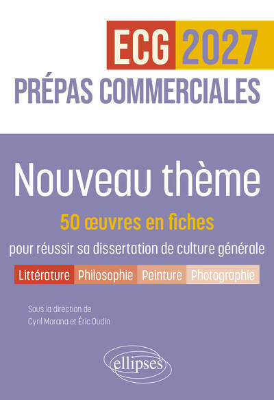 Picture of Nouveau thème. 50 œuvres en fiches pour réussir sa dissertation de culture générale - Prépas commerciales ECG / ECT 2027