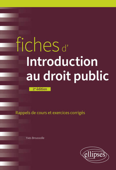 Image de Fiches d'introduction au droit public