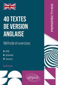 Image de 40 textes de version anglaise : méthode et exercices