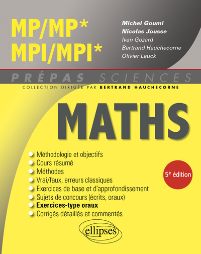 Picture of Mathématiques MP/MP* - MPI/MPI*