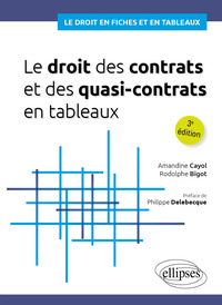 Image de Le droit des contrats et des quasi-contrats en tableaux