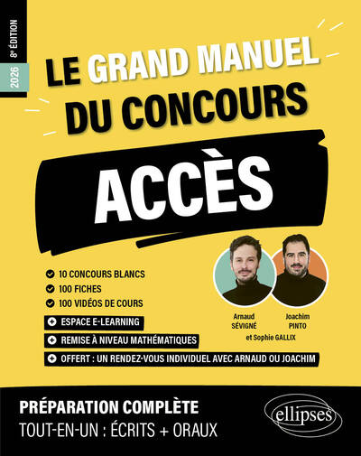Image de Le Grand manuel ACCÈS (programme officiel : écrits + oraux)