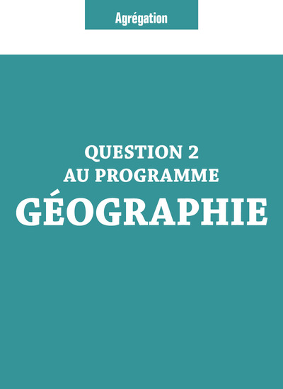 Picture of Question 2 Agrégation Géographie