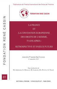 Image de La France et la Convention européenne des Droits de l'Homm, 75 ans après