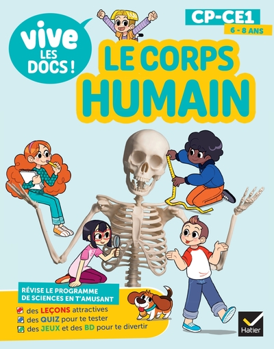 Image de Documentaire Vive le - Tome 1 - Le corps humain - Mon p'tit docu CE1