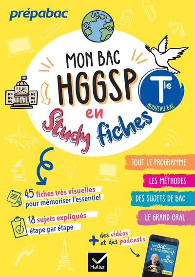 Image de Mon bac HGGSP en studyfiches - Tle générale Bac 2027