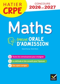 Picture of Mathématiques - CRPE 2025 - Epreuve orale d'admission
