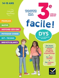 Picture of Ma 3e facile Spécial Brevet ! Tout-en-un adapté aux enfants dyslexiques (DYS)