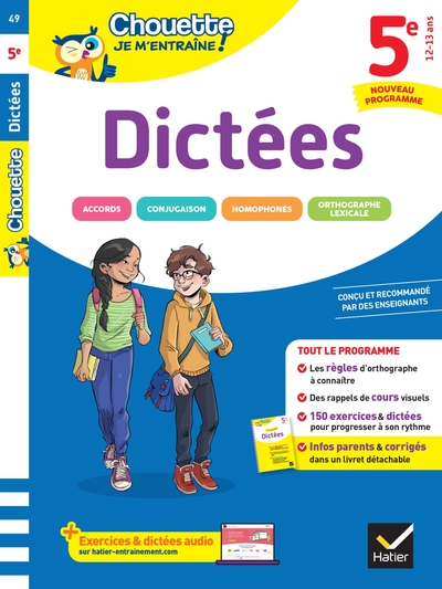 Picture of Chouette - Dictées 5e - Nouveau programme