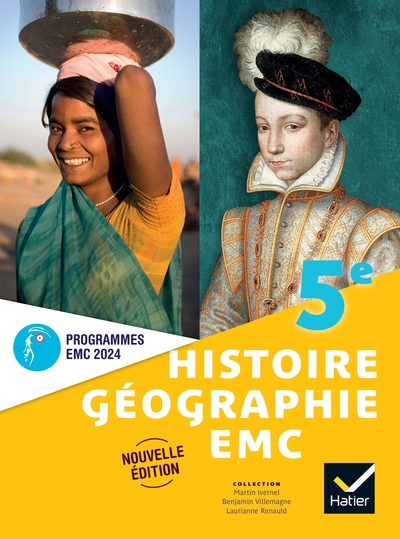 Picture of Histoire-Géographie-EMC 5e - Ed. 2024 - Livre élève