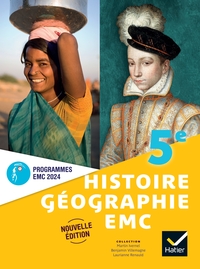 Picture of Histoire-Géographie-EMC 5e - Ed. 2024 - Livre élève