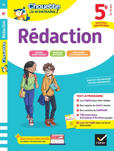 Picture of Chouette - Rédaction 5e - Nouveau programme