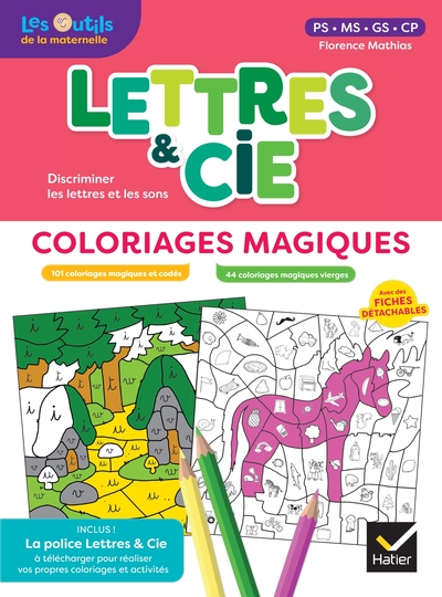 Picture of Lettres et Cie - Français PS-MS-GS-CP - Ed. 2024 - Coloriages magiques photocopiables