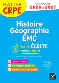 Image de Histoire-Géographie-EMC- CRPE 2026-2027 - Epreuve écrite d'admissibilité