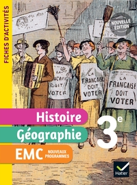 Picture of Fiches d'activités Histoire-Géographie-EMC 3e - Ed. 2026 - Cahier élève