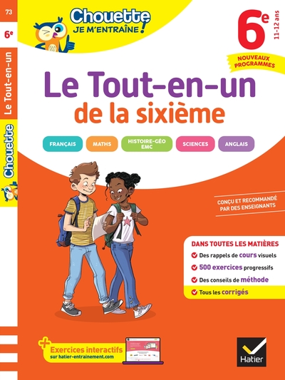 Picture of Chouette Je m'entraîne - Le Tout-en-un 6e Nouveau programme (toutes les matières)