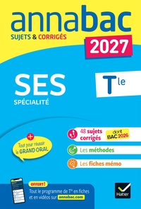 Picture of Annales du bac 2027 - Annabac SES Tle générale (spécialité)