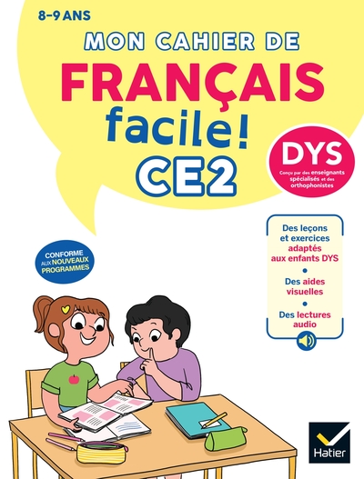 Picture of Mon cahier de Français facile DYS CE2  - Nouveau programme