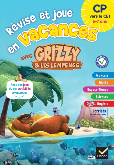 Picture of Cahier de vacances Grizzy et les lemmings - CP vers le CE1