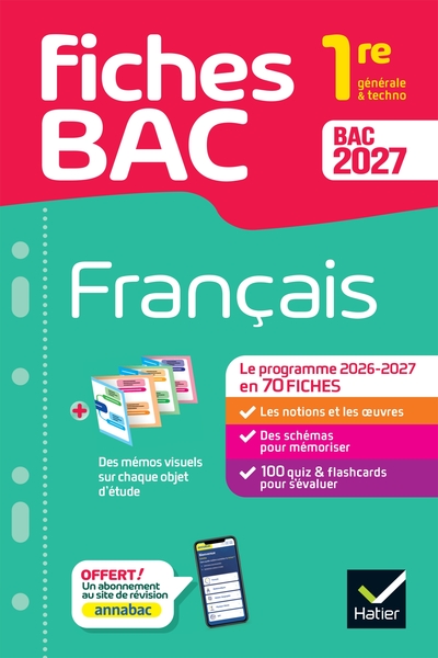 Image de Fiches bac - Français 1re générale & techno Bac 2027