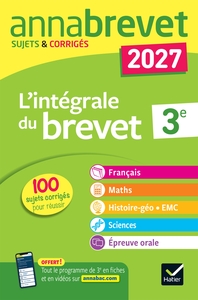 Picture of Annales du brevet 2027 -  Annabrevet L'intégrale du Brevet 3e (tout-en-un)