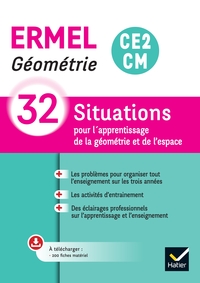 Image de ERMEL Géométrie CE2/CM - Éd. 2024 - Guide + ressources photocopiables