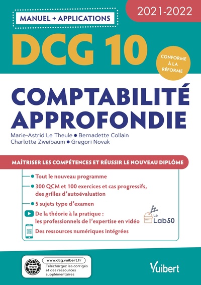 Picture of DCG 10 - Comptabilité approfondie : Manuel et Applications 2021-2022
