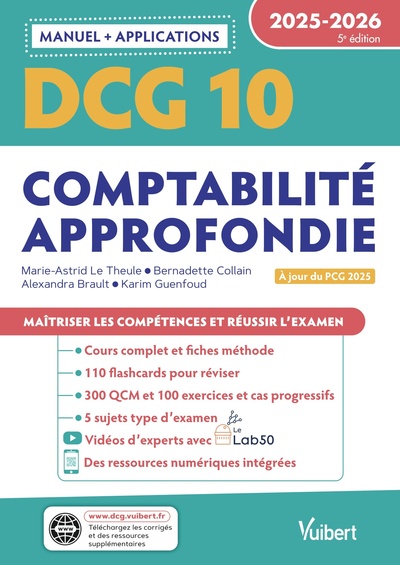 Picture of DCG 10 - Comptabilité approfondie : Manuel et Applications 2025-2026