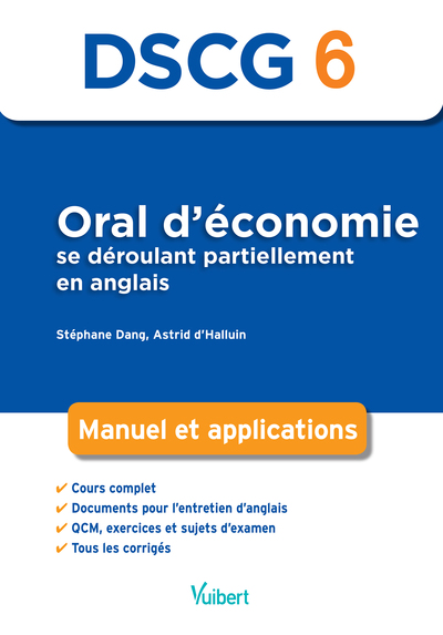 Picture of DSCG 6 Oral d'économie se déroulant partiellement en anglais