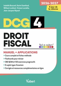 Image de DCG 4 - Droit fiscal : Manuel et Applications - Réforme 2026-2027