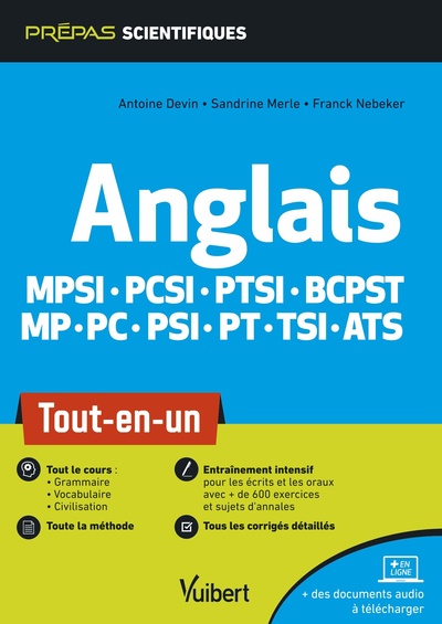 Image de Anglais MPSI - PCSI - PTSI - BCPST - MP - PC - PSI - PT - TSI - ATS - Tout-en-un