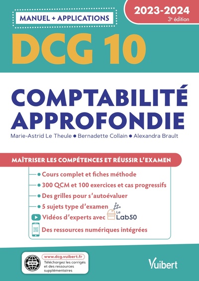 Picture of DCG 10 - Comptabilité approfondie : Manuel et Applications 2023-2024