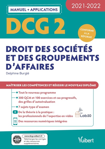 Image de DCG 2 - Droit des sociétés et des groupements d'affaires : Manuel et Applications 2021-2022