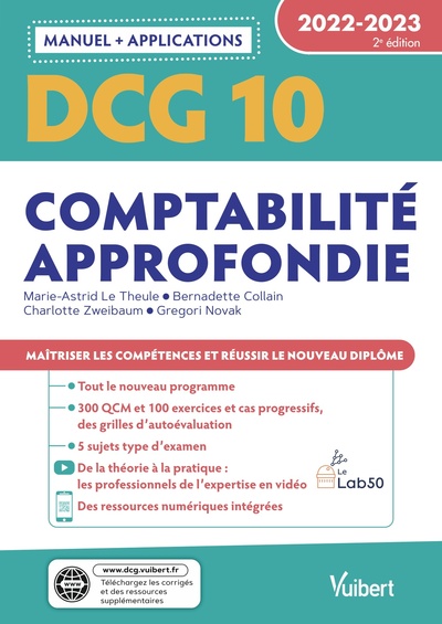 Picture of DCG 10 - Comptabilité approfondie : Manuel et Applications 2022-2023