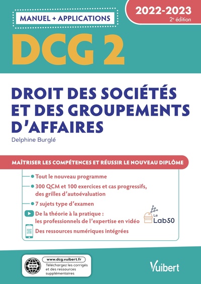 Image de DCG 2 - Droit des sociétés et des groupements d'affaires : Manuel et Applications 2022-2023