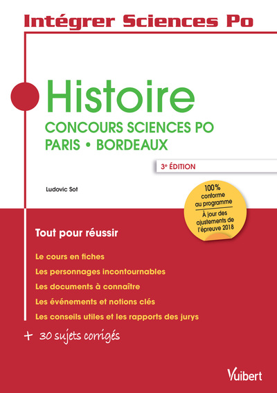 Picture of Histoire - Concours Sciences Po Paris - Bordeaux
