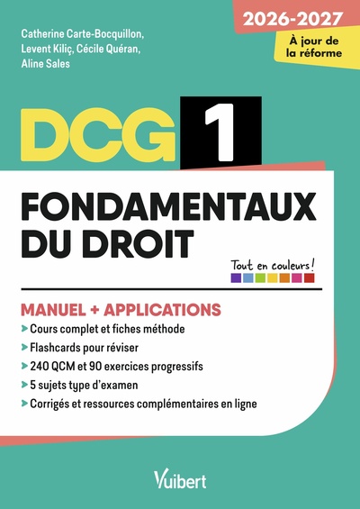 Picture of DCG 1 - Fondamentaux du droit : Manuel et Applications - Réforme 2026-2027