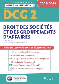 Image de DCG 2 - Droit des sociétés et des groupements d'affaires : Manuel et Applications 2025-2026
