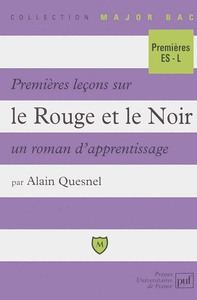 Image de Premières leçons sur « Le Rouge et le Noir », un roman d'apprentissage