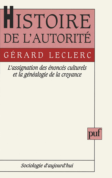 Picture of Histoire de l'autorité
